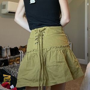 Mini fit and flare skirt